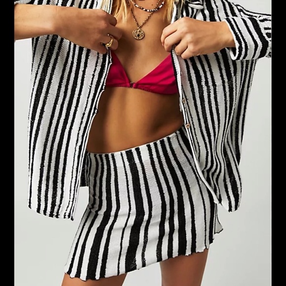 Free People Other - Free people beach bash sweater top and skirt